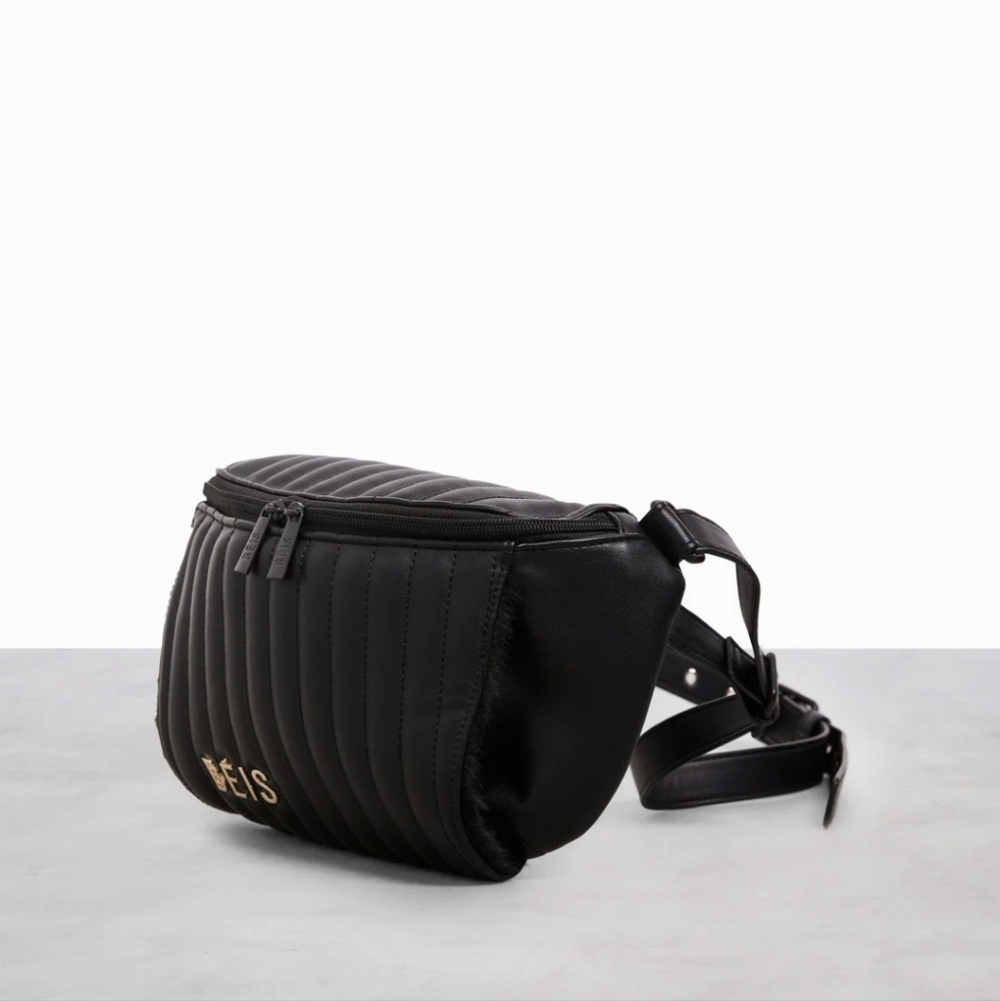 Beis Black Fanny Pack